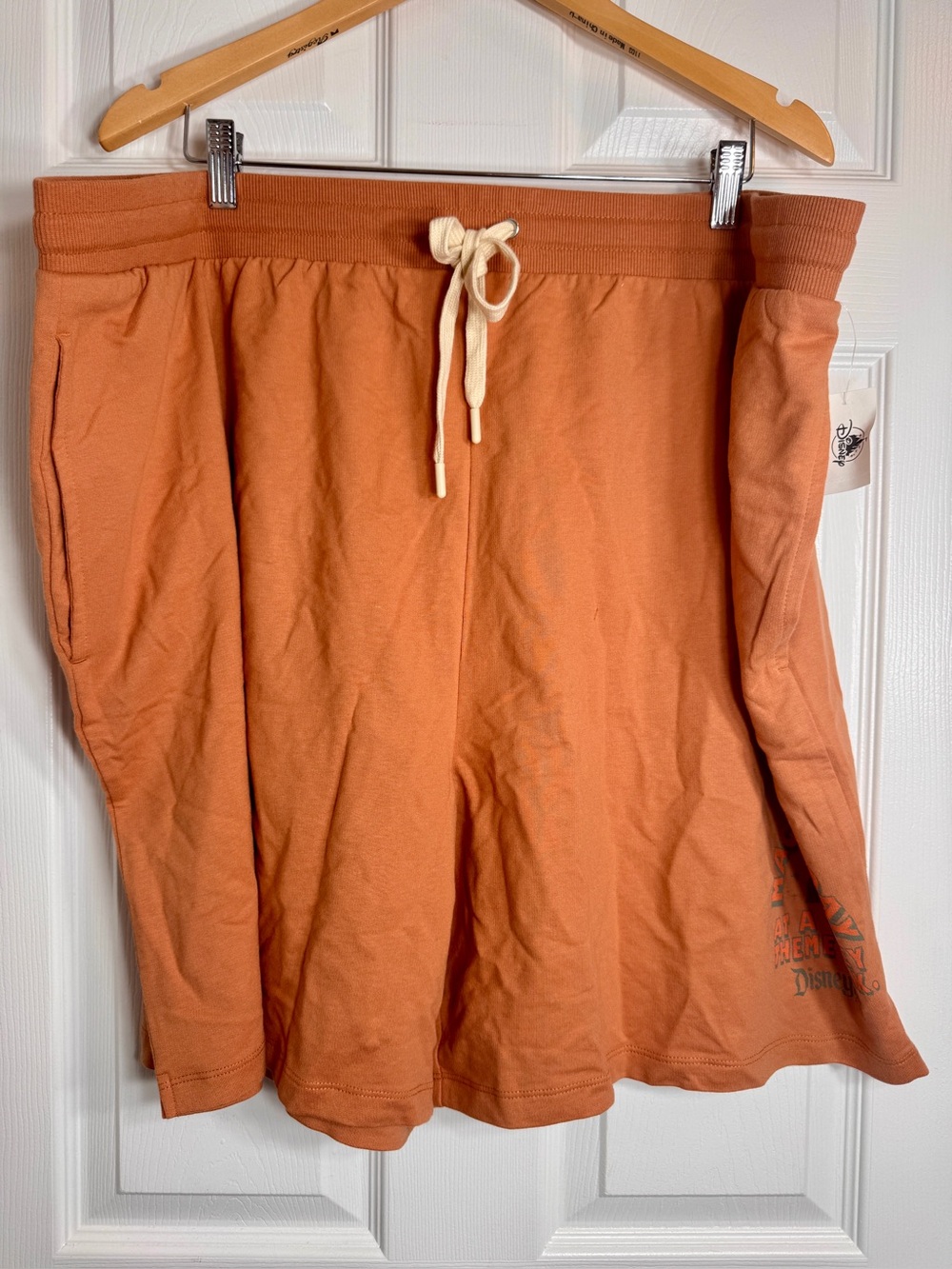 NWT Disney Parks Orange Drawstring Lounge Shorts 3X. Disneyland resorts